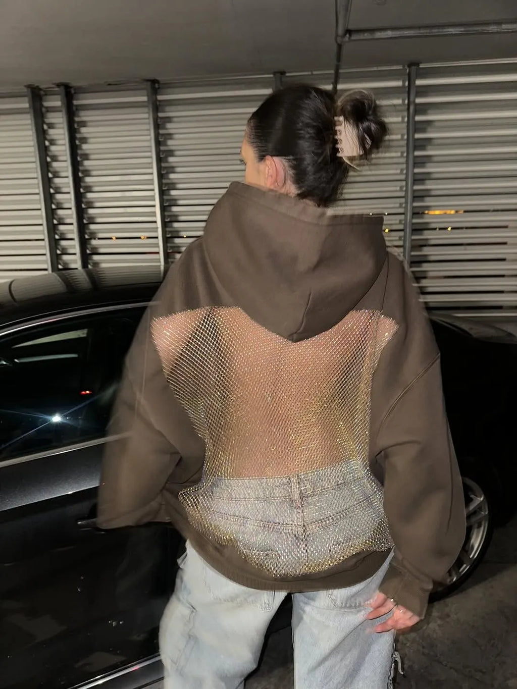 Backstage | Crystal-Mesh Hoodie
