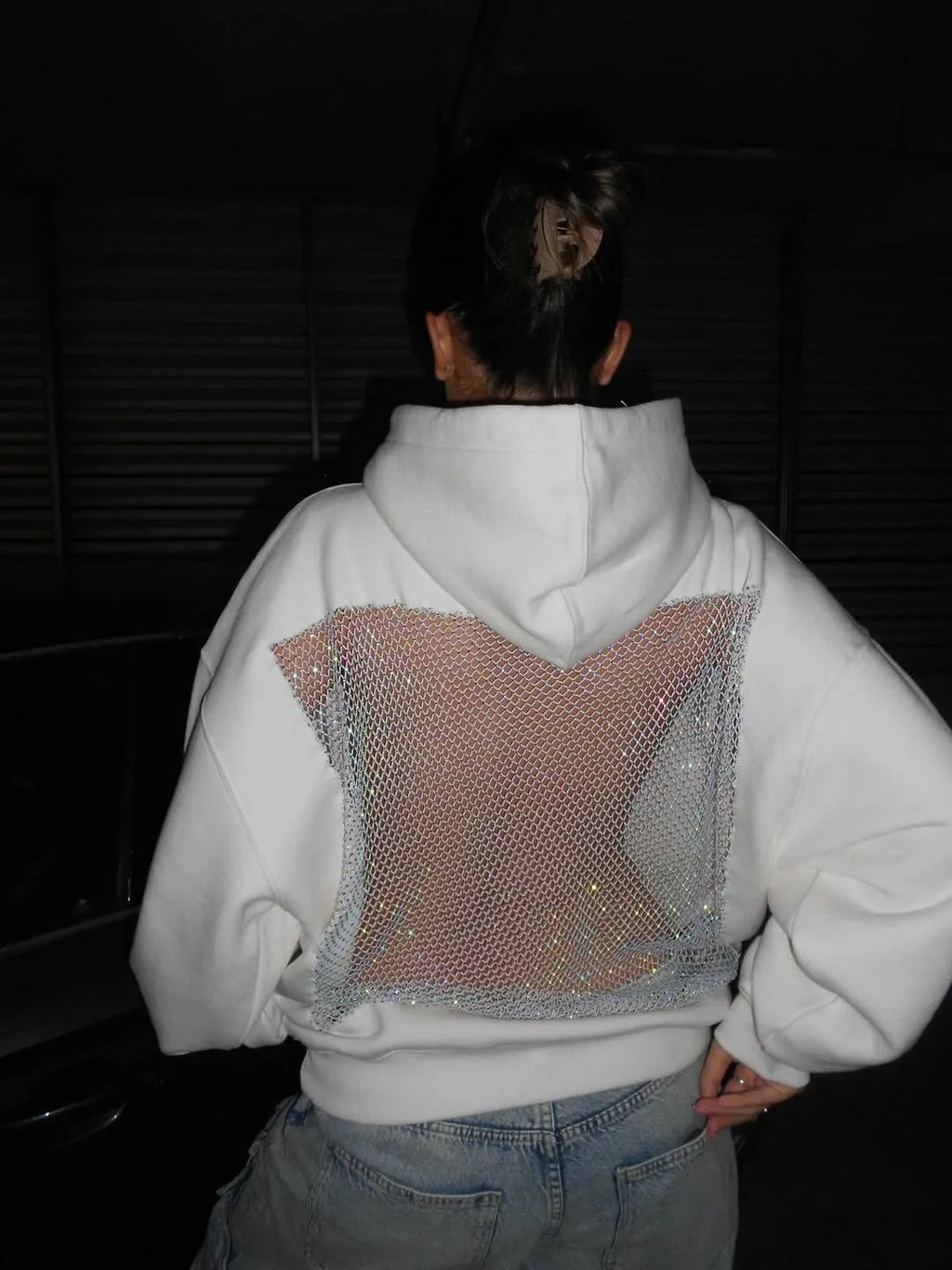 Backstage | Crystal-Mesh Hoodie