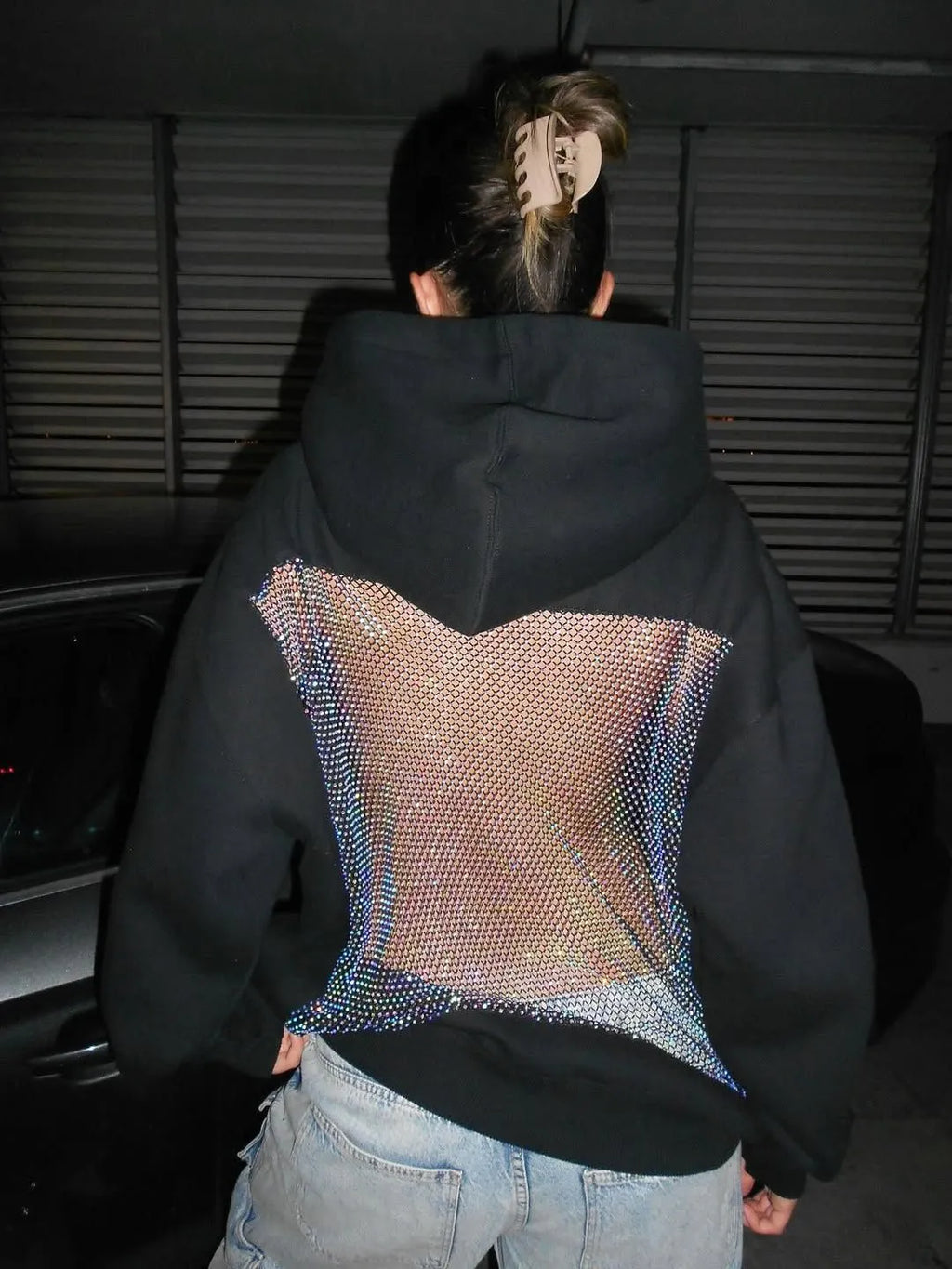 Backstage | Crystal-Mesh Hoodie
