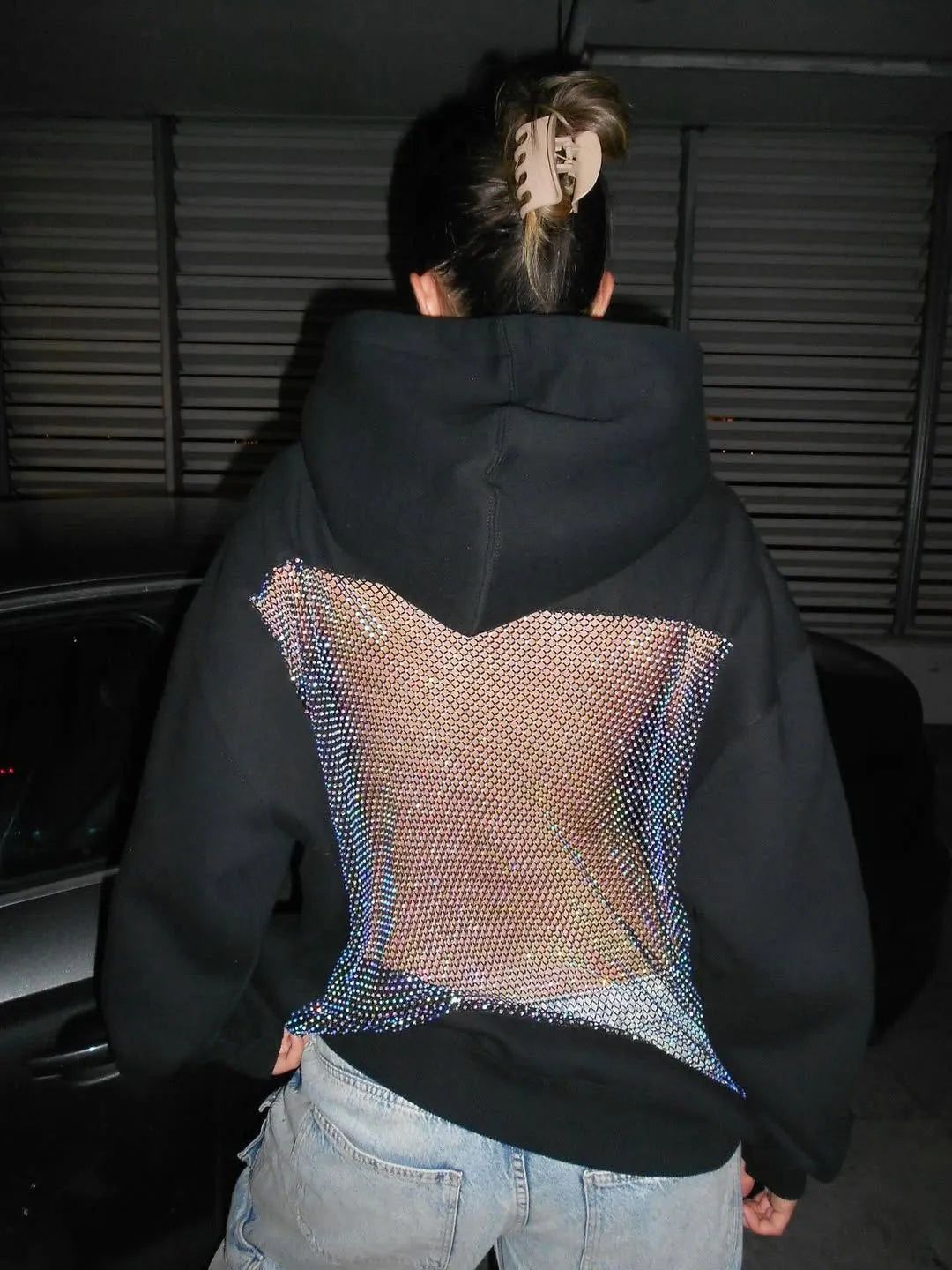 Backstage | Crystal-Mesh Hoodie